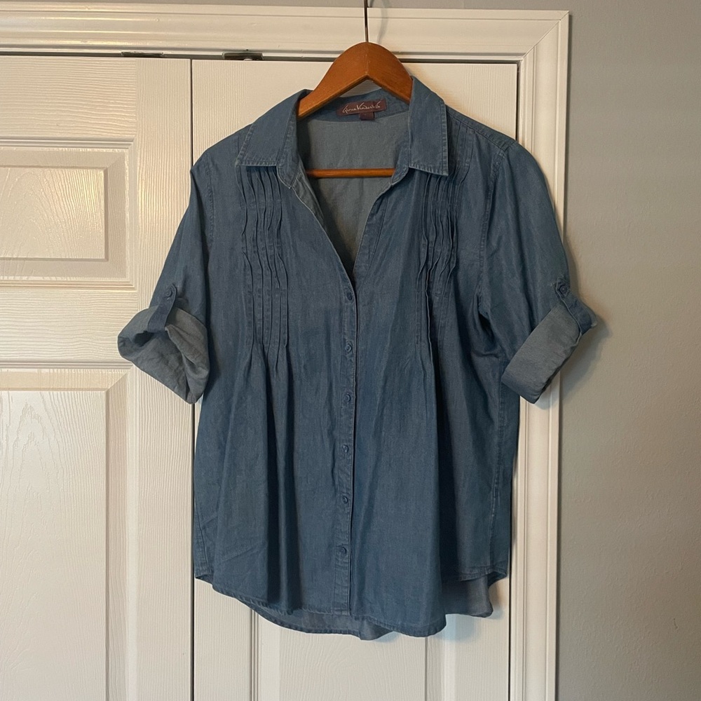 Gloria Vanderbilt Denim Shirt